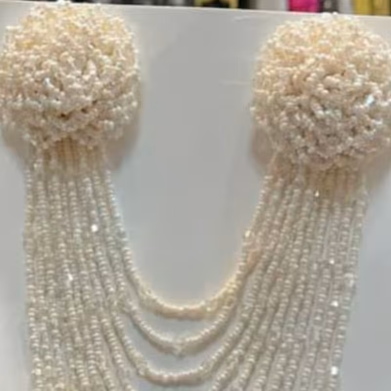 سردوشی مجلسی زنانه مدل دوطرفه سفید 