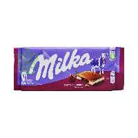 شکلات شیری با کرم گیلاس 100 گرم میلکا - milka