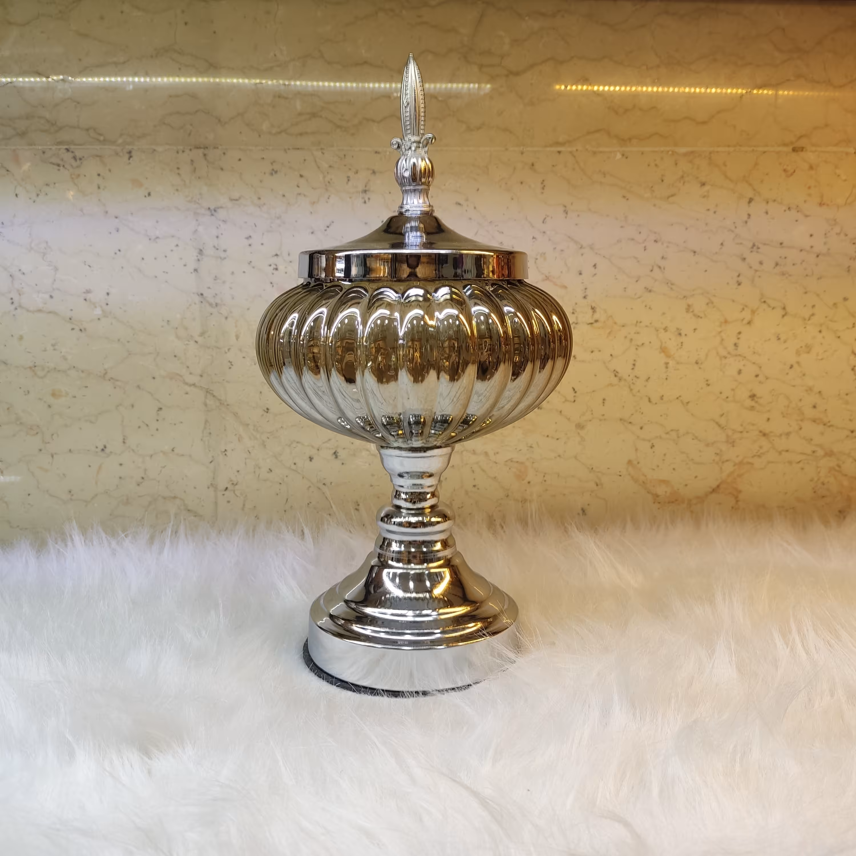 شکلات خوری پایه دار استیل در دار  