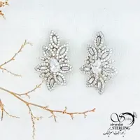 گوشواره جواهری با نقره925 کد 11968