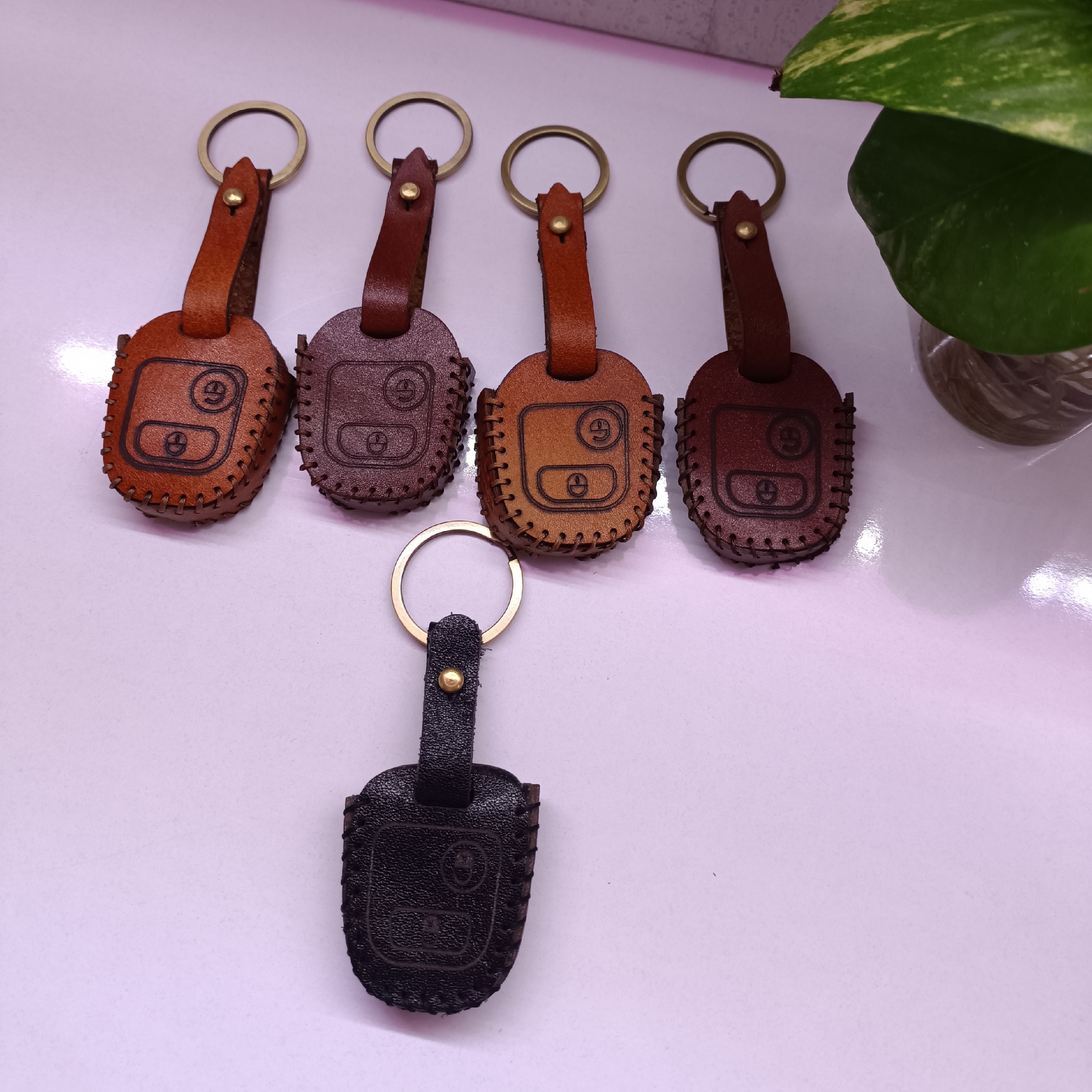 کاور سوییچ خودرو 206چرم گاوی دستدوز