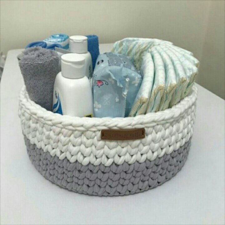 سبد نظم دهنده لوازم سیسمونی خاکستری