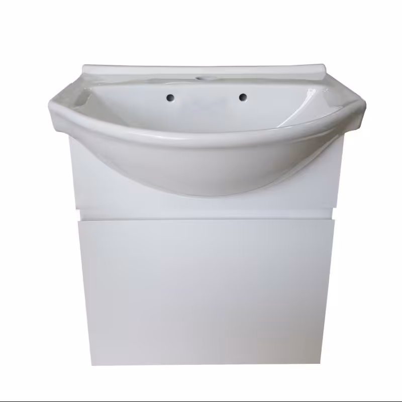 روشویی کابینتی دیواری سفید سایز 42 (پس کرایه)
