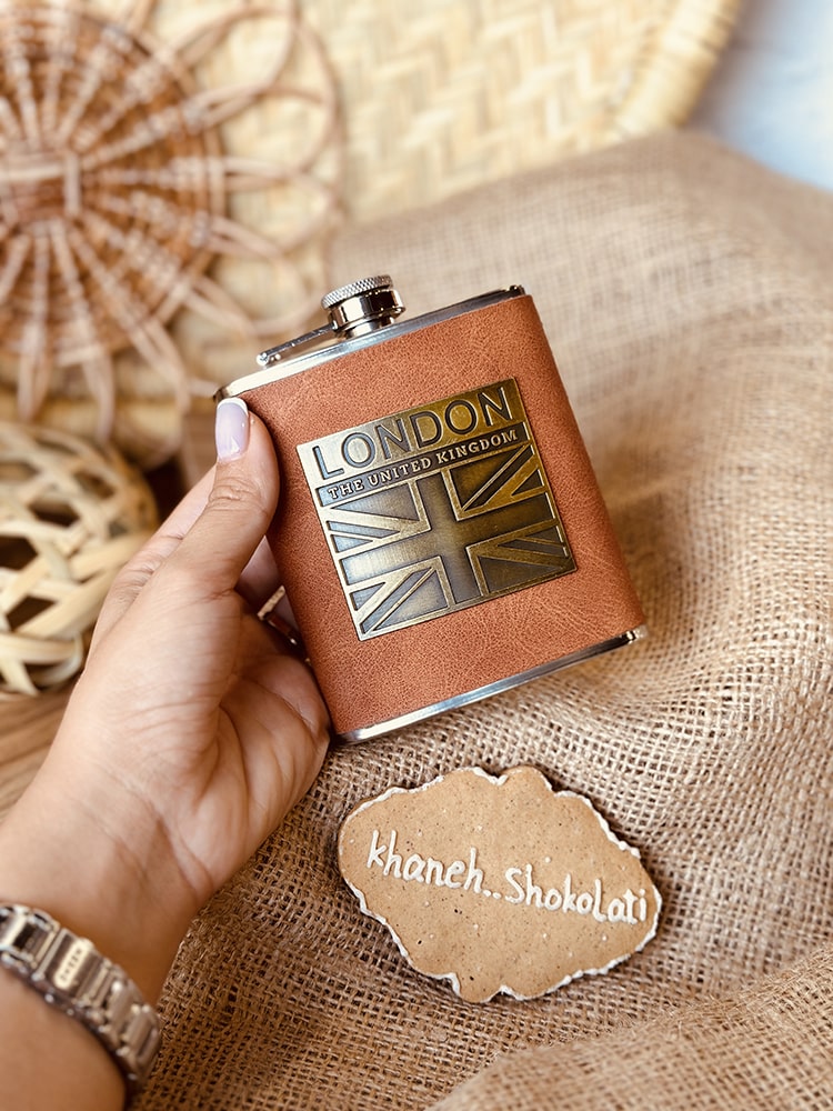 بطری کتابی دور چرمی کد00863