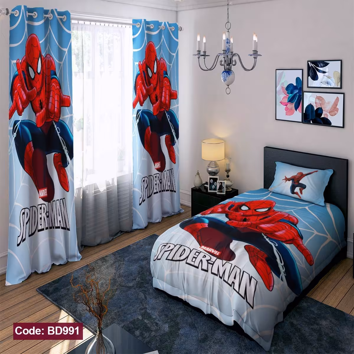 روتختی یک نفره اسپایدرمن(مرد عنکبوتی) 1 نفره