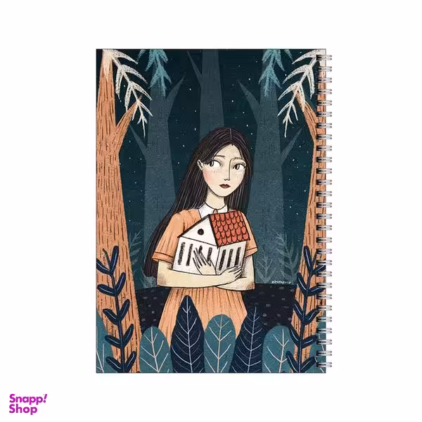 دفتر مشق 50 برگ بامبیلیپ طرح خونه و دختر و جنگل کد 6018000