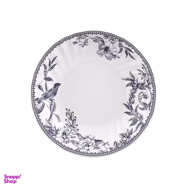 بشقاب خورش خوری گلدکیش طرح لوتوس مدل GK701140-1 بسته 6 عددی