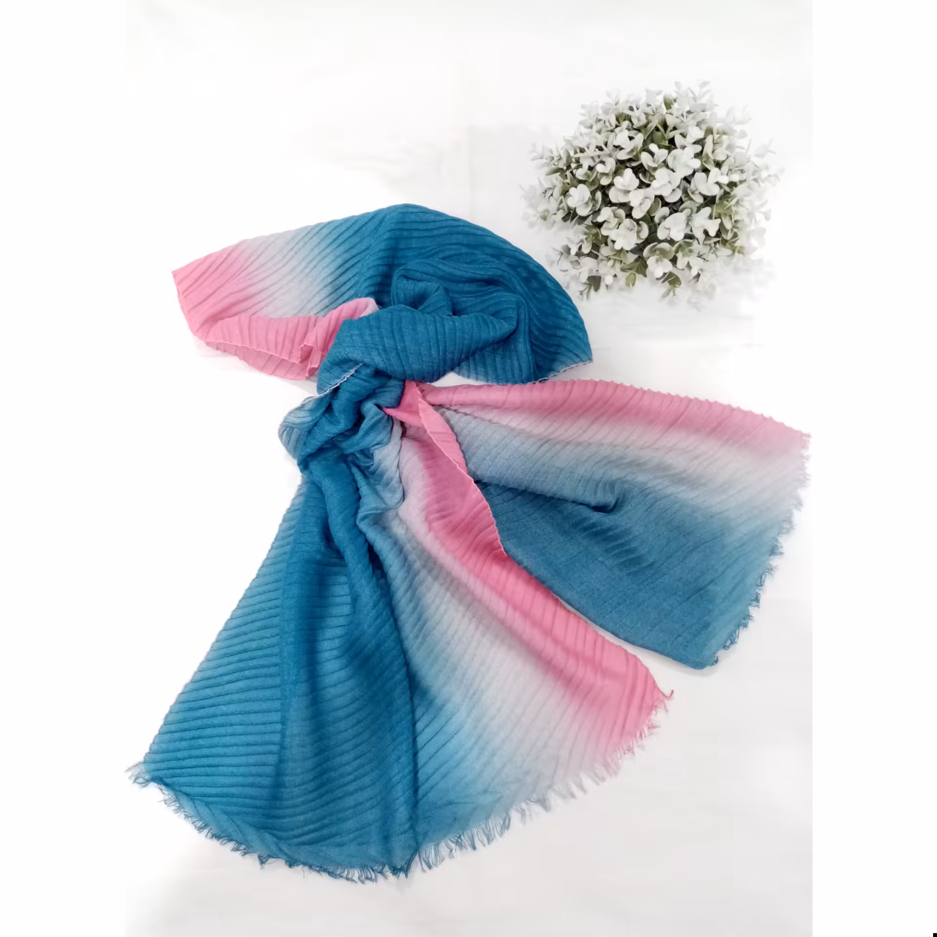 شال نخی پلیسه طیفی کد 11