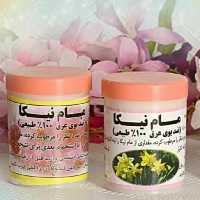 مام پودری نیکا با رایحه گل نرگس و گل همیشه بهار ضد تعریق از بین برنده تیرگی نواحی تیره بدن