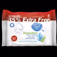 دستمال مرطوب پاک کننده آرایش دافی مدل اکسترا   27 عددی