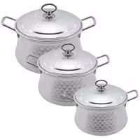 سرویس قابلمه 6 پارچه روحی چکشی مدل دیگچه طرح مس 