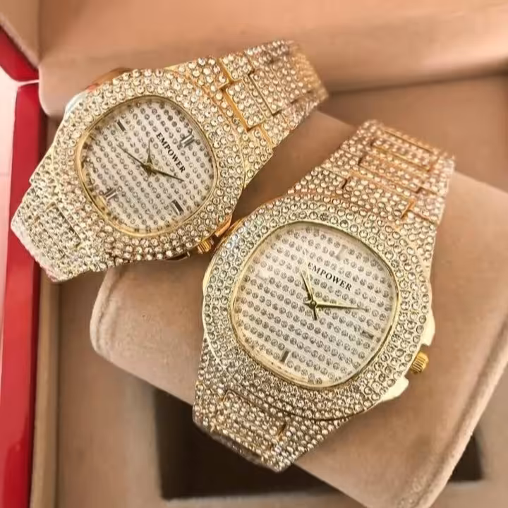 ساعت ست فول نگین  مجلسی طرح پتک فیلیپ شرکت امپاور  