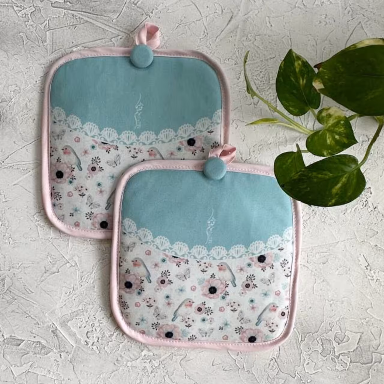 دستگیره مربع مخمل نسوز مدل یگانه طرح 60