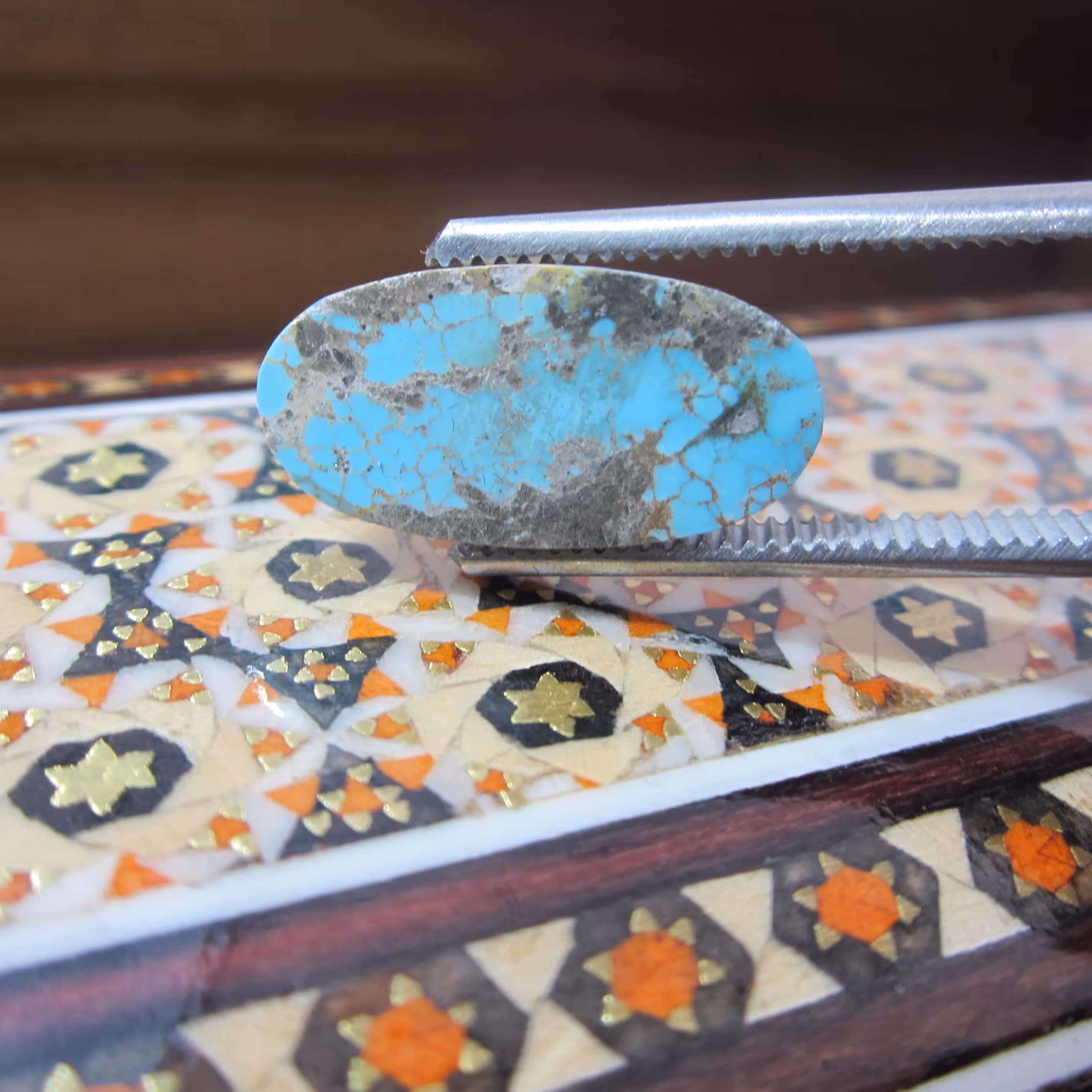 نگین انگشتر فیروزه نیشابور کد16  سنگ.گوهر