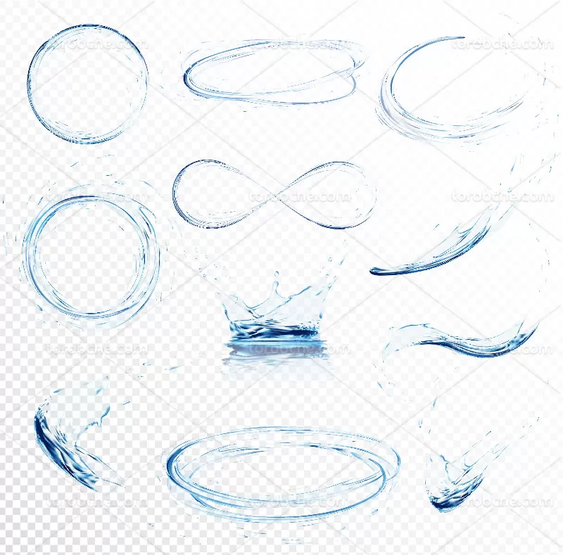 وکتور اسپلش آب | گرافیک با طعم تربچه