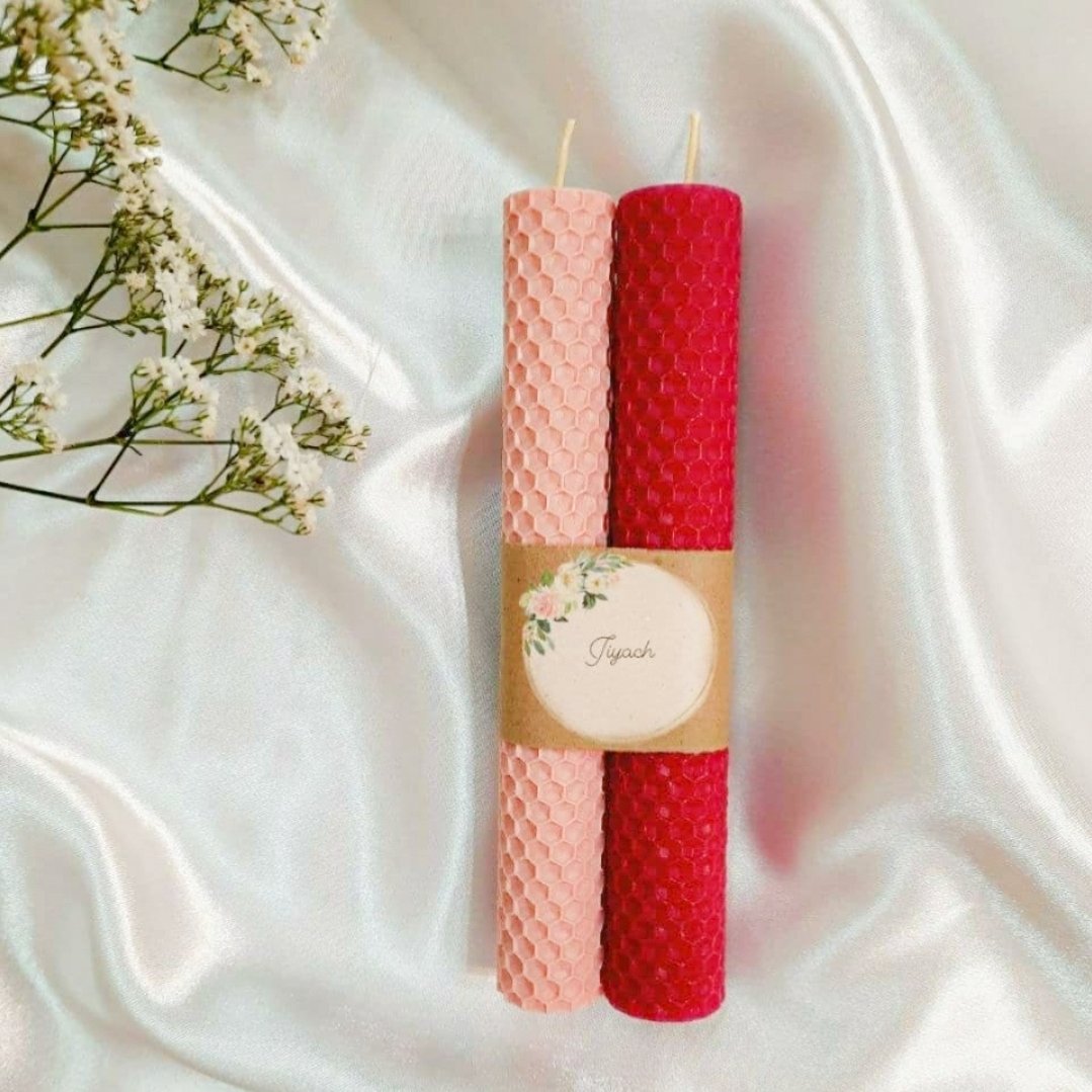 شمع ورق موم عسل. قابل سفارش در رنگهای مختلف 