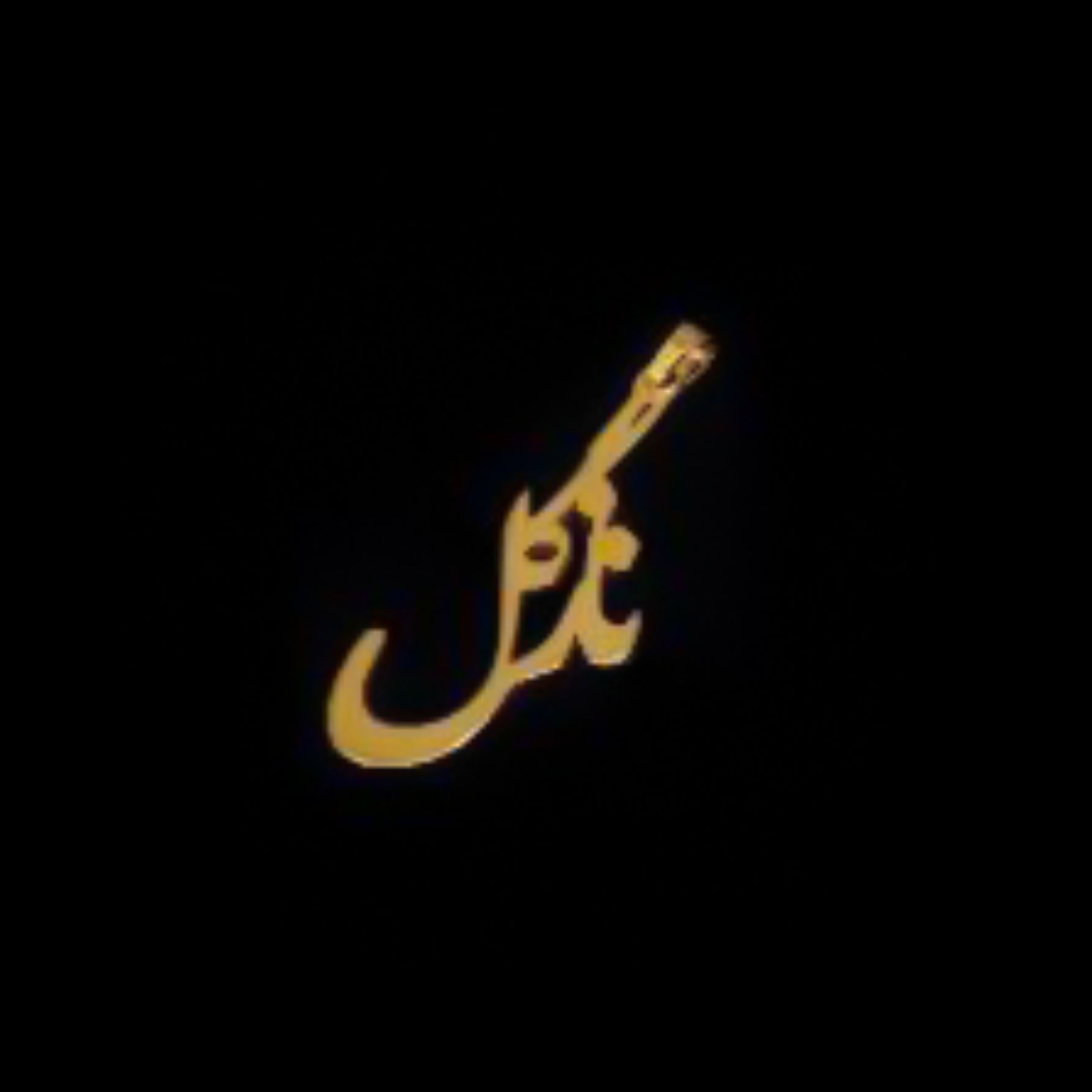 پلاک اسم فارسی نازگل جنس استیل رنگ ثابت