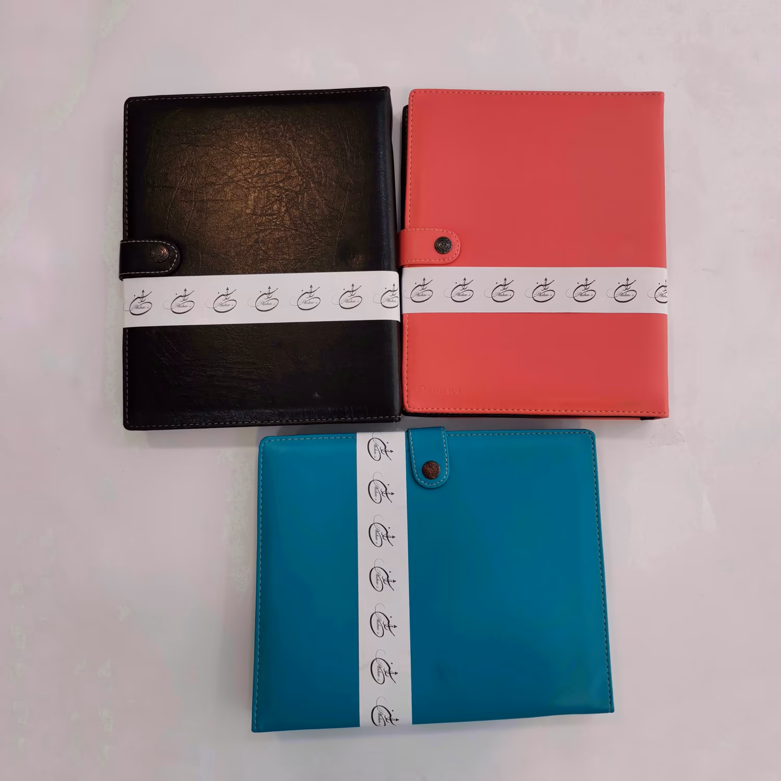 دفتر کلاسور 26 حلقه جلد چرمی راشن