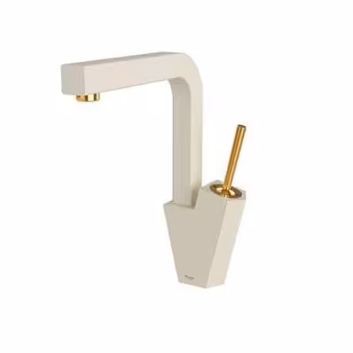 شیر ظرف شویی شودر مدل تیفانی شیری طلایی - شیر اشپزخانه شودر