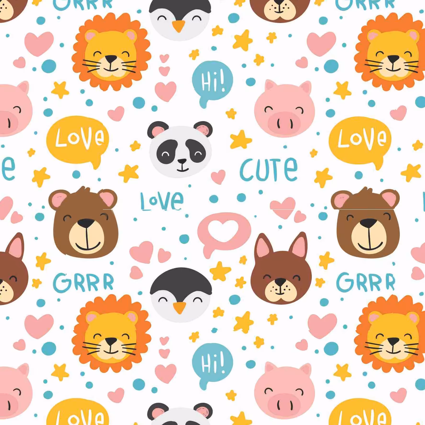 چرم مصنوعی طرح حیوانات وحشی سایز 50 در 70 سانتیمتر