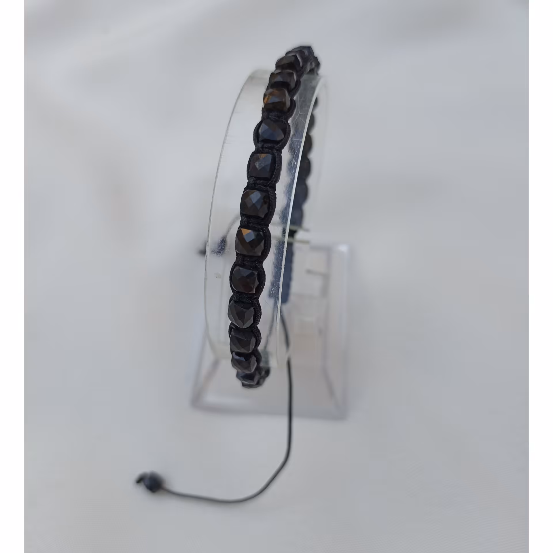 دستبند بافت تورمالین تراش خورده کد 308