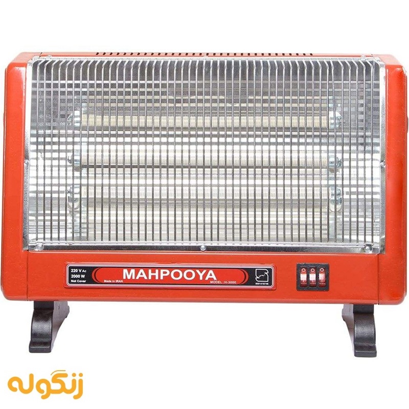 بخاری برقی 3000 مه پویا سری H3000 - ساده - زنگوله