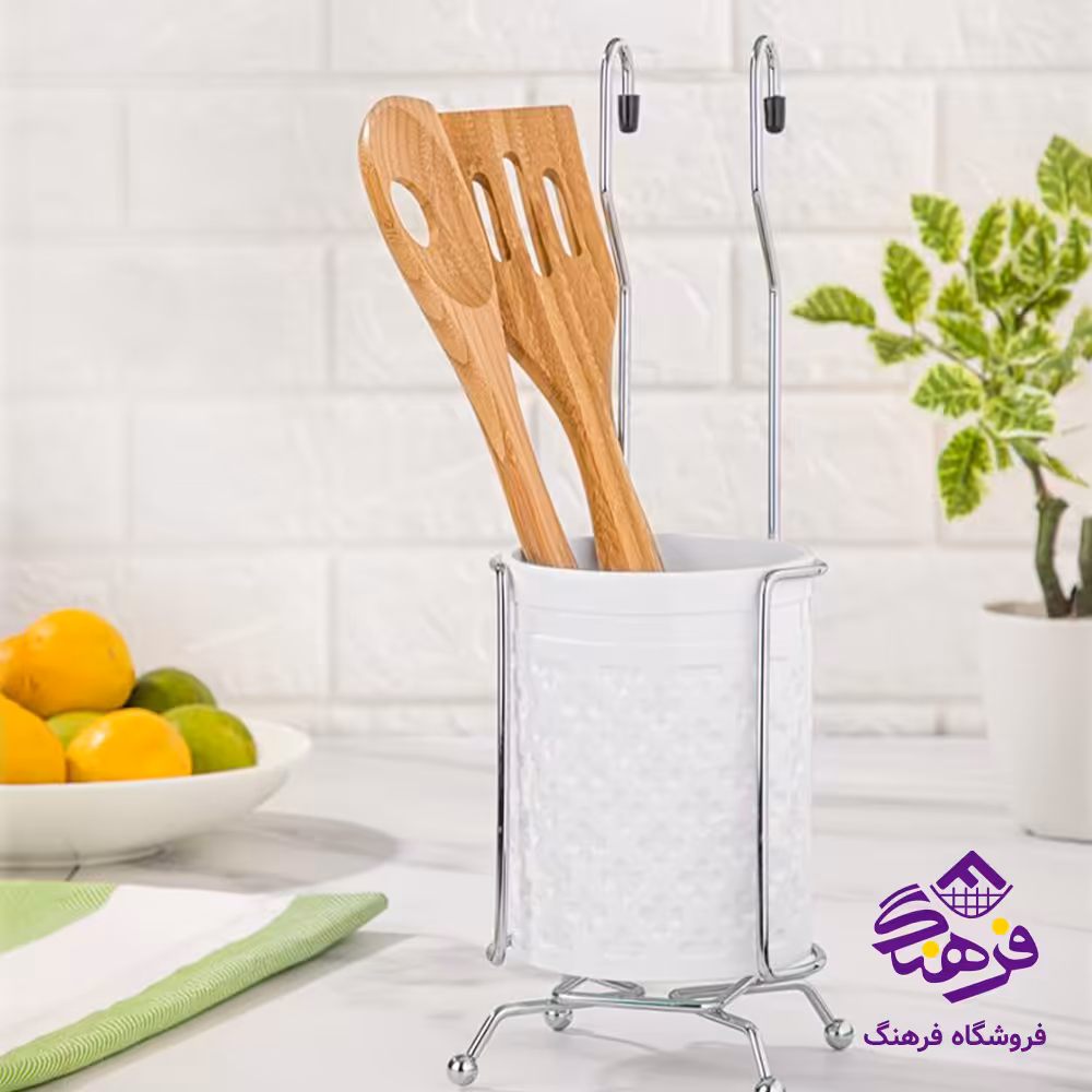 جا قاشقی طرح گل اویز لیمون
