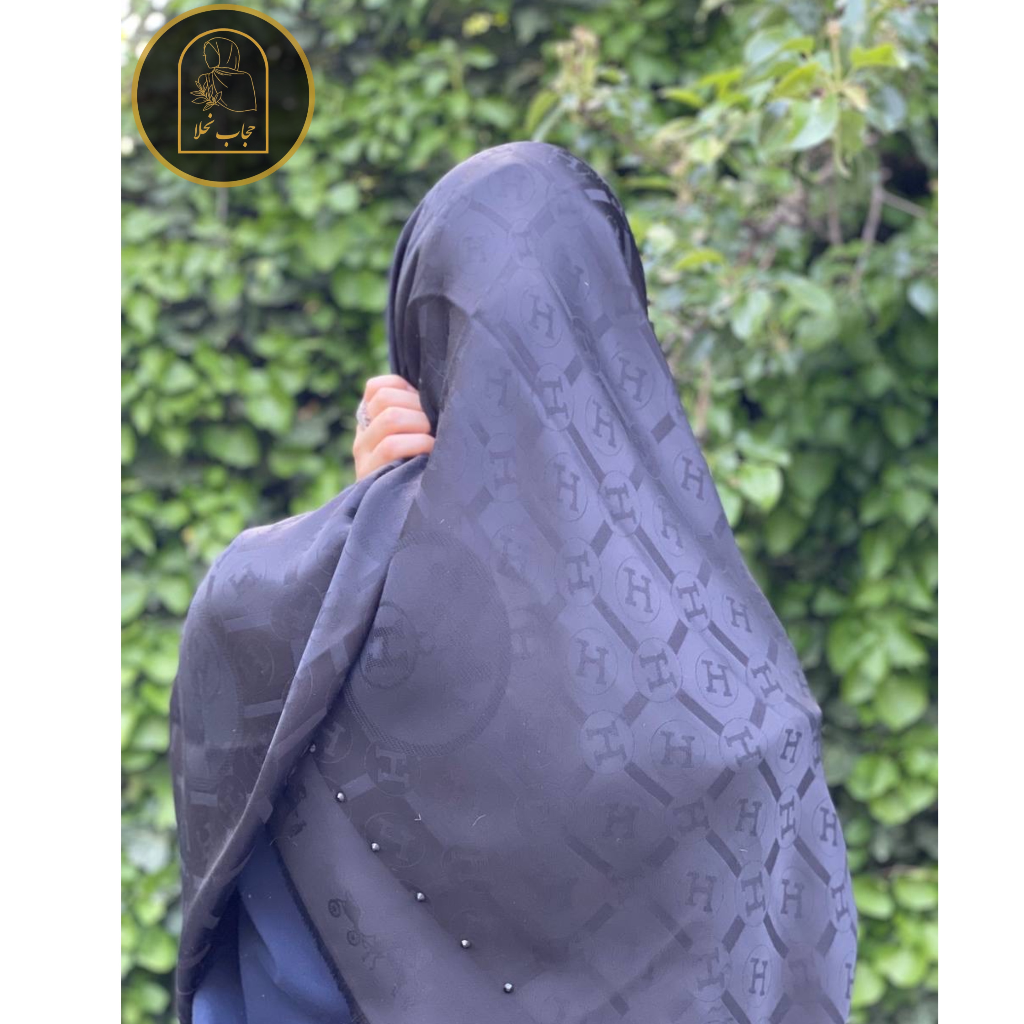 روسری مشکی ابریشم