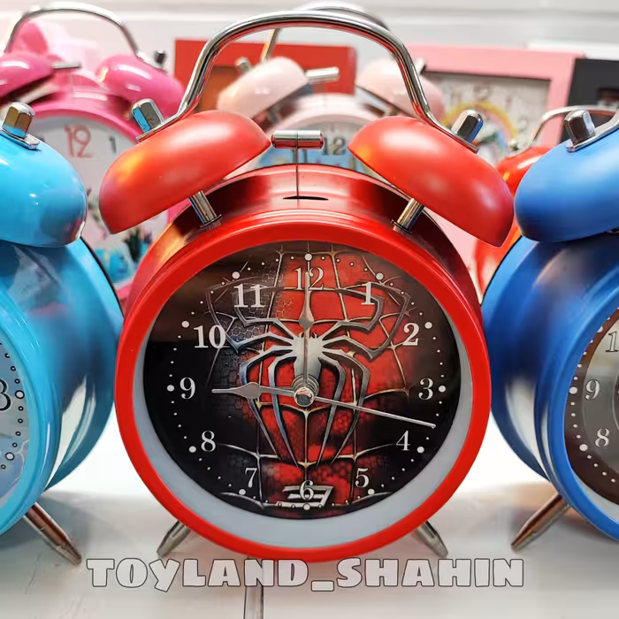 ساعت رومیزی، ساعت زنگدار، ساعت مردعنکبوتی، ساعت رومیزی مردعنکبوتی، ساعت اسپایدرمن