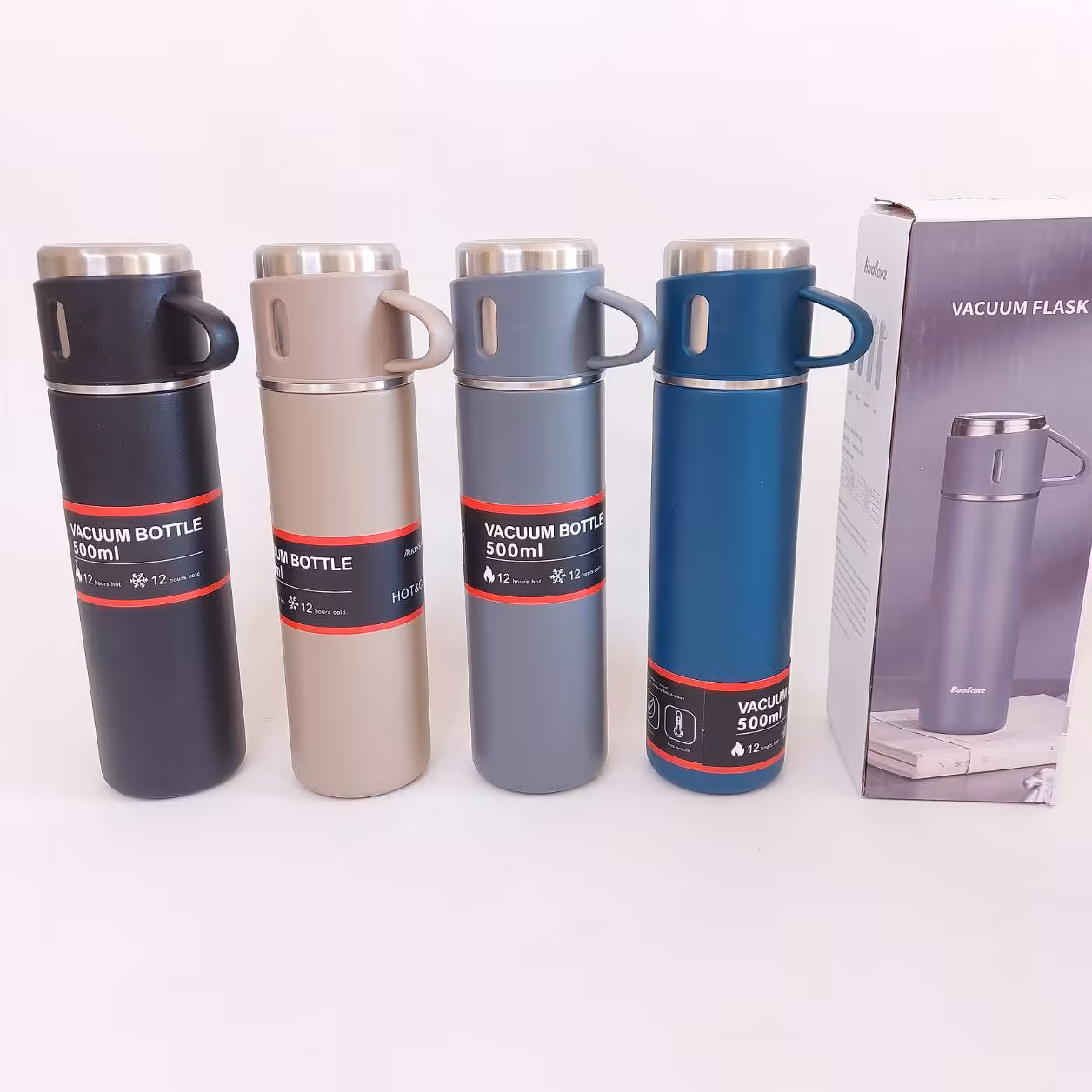 فلاسک استیل 500 میل لیوان دار