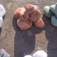 سنگ قلوه رودخانه ای قرمز 1تن