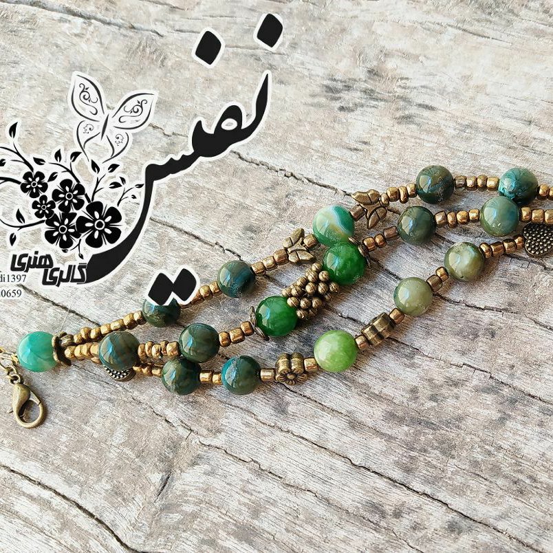 دستبند سنگ یشمی