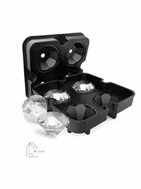 قالب یخ دربدار طرح الماس 4تایی | خانه آلما