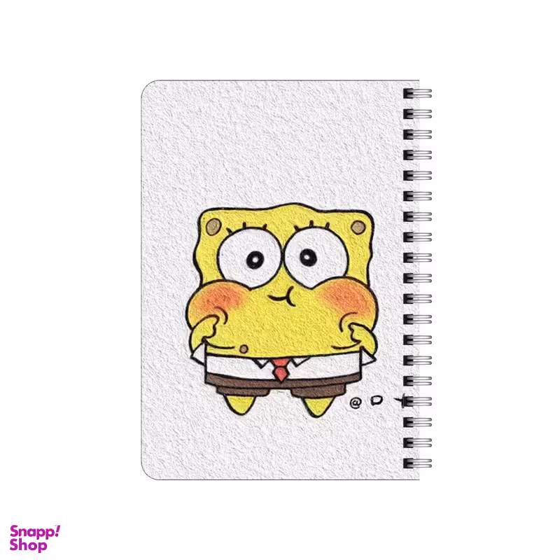 دفترچه یادداشت 80 برگ بامبیلیپ مدل چوبی طرح باب اسفنجی کد 1607868