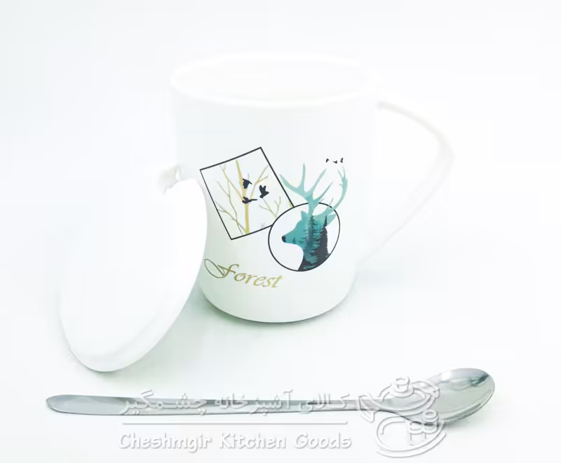 لیوان سرامیکی طرح گوزن کد 340130