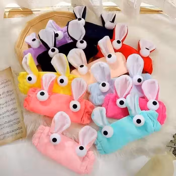 هدبند حوله ای فانتزی.هدبند پولیشی .تل پولیشی