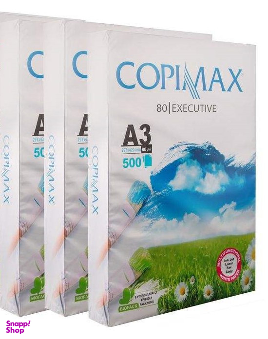کاغذ A3 کپی ماکس بسته 3 عددی 1500 برگ