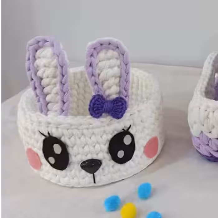 سبد تریکو مدل خرگوش