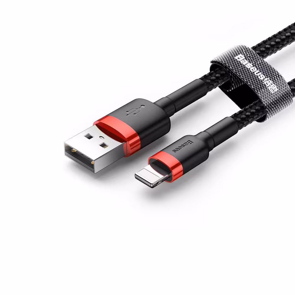 کابل تبدیل USB به لایتنینگ باسئوس مدل CALKLF-C19 Cafule طول 2 متر