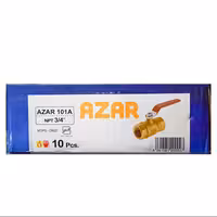 شیرگاز سنگین آذر کد 101 سایز سه چهارم کارتن 60 عددی