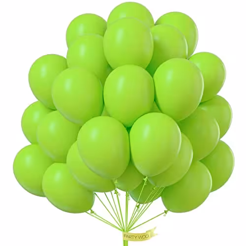 بادکنک ساده 6 اینچ سبز کم رنگ