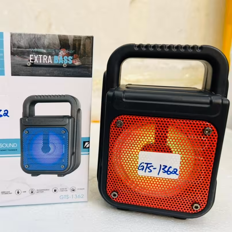 اسپیکر شارژری بلوتوثی قابل حمل (3 اینچ)مدل GTS-1362 باضمانت