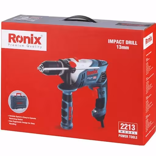  دریل چکشی اتوماتیک رونیکس 2213 سه نظام فلزی650 وات  