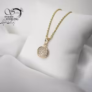 گردنبند زنانه گرد نگین دار برند ژوپینگ