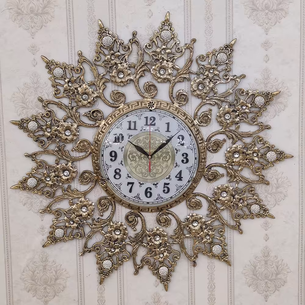 ساعت دیواری برنزی مدل عسل صفحه 23 کد 837 (ساعت برنز دیواری)