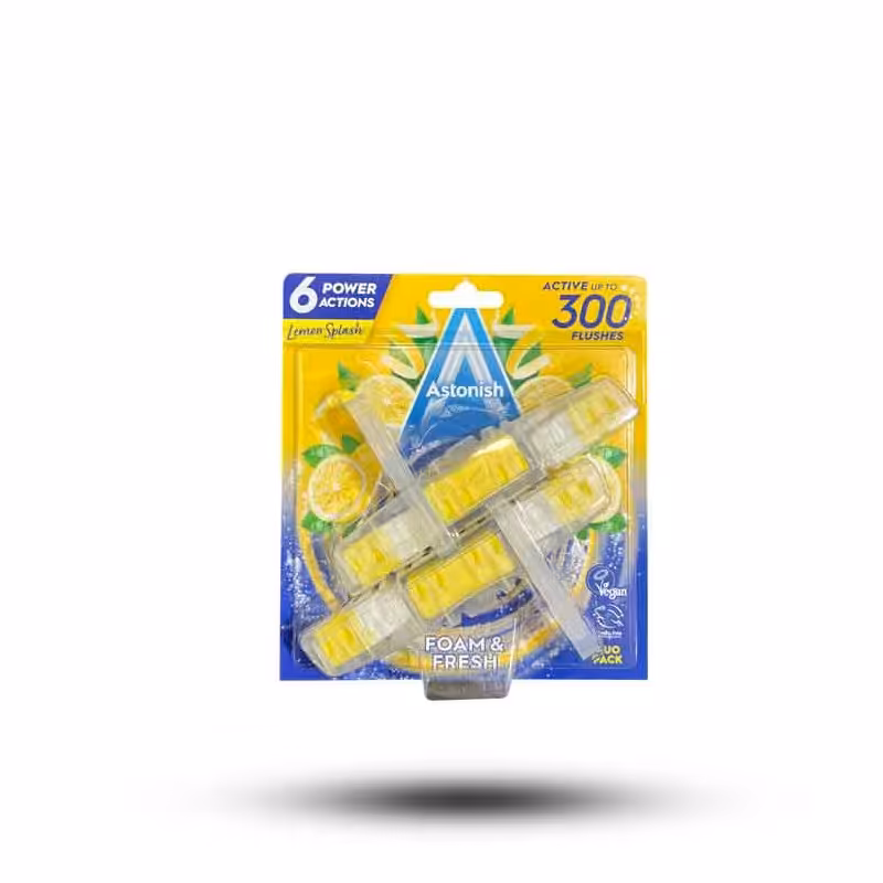 خوشبو کننده و ضدعفونی کننده توالت فرنگی استونیش با رایحه لیمو بسته 6 عددی