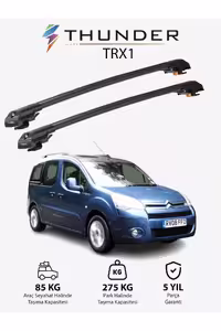 نوار محافظ خودرو خاکستری CITROEN BERLINGO 2008 2018 TRX1 CARRIER LOOK CEILING BAR GREY Thunder