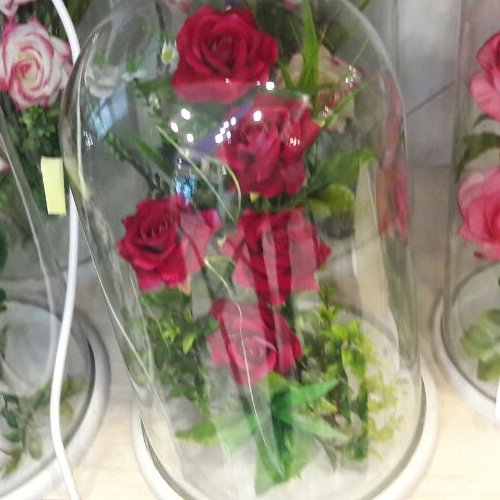 باکس گل شیشه ای