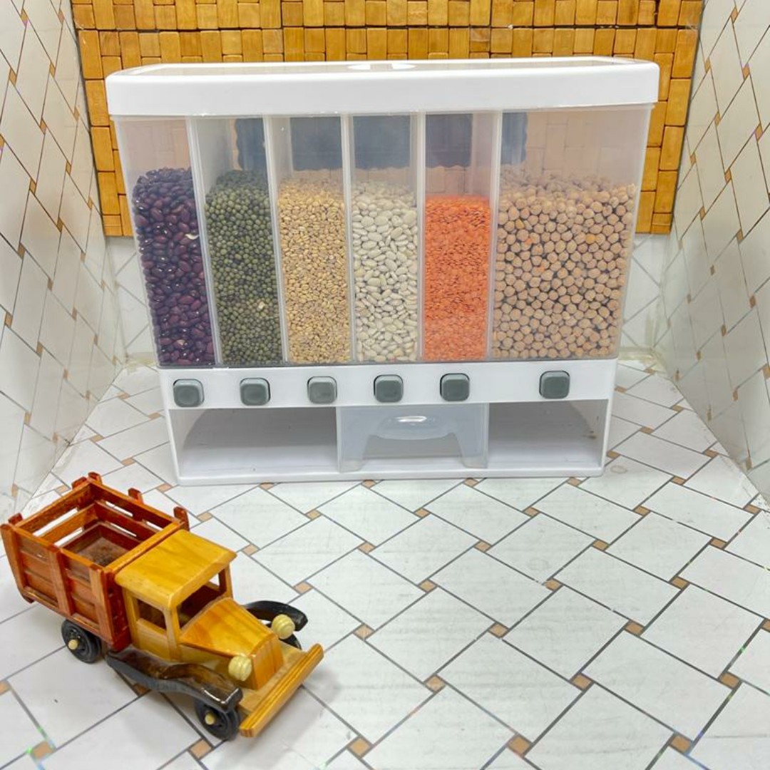 جا حبوبات مستطیلی 6 خانه 10 کیلوگرمی