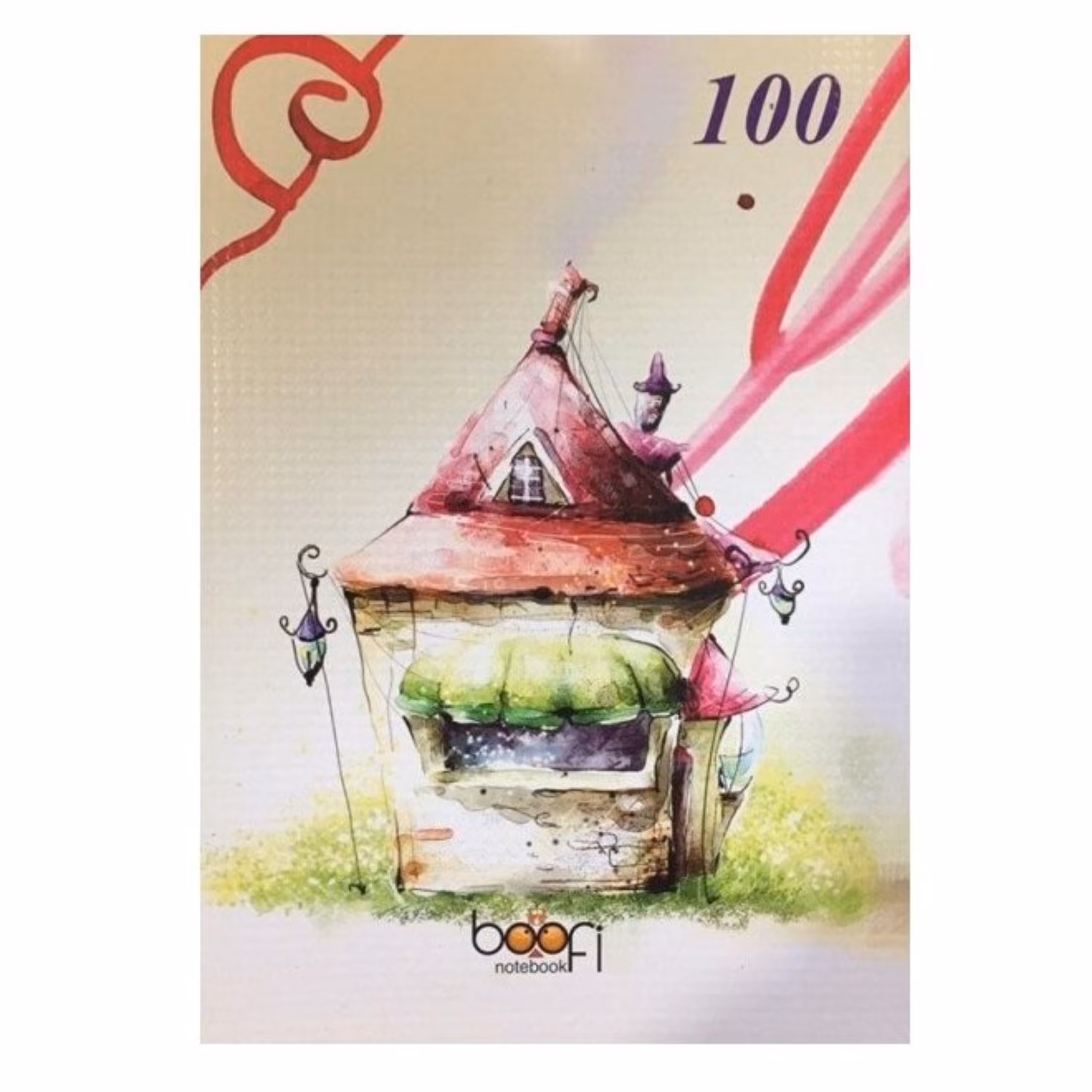 دفتر مشق 100 برگ بوفی مدل B-100